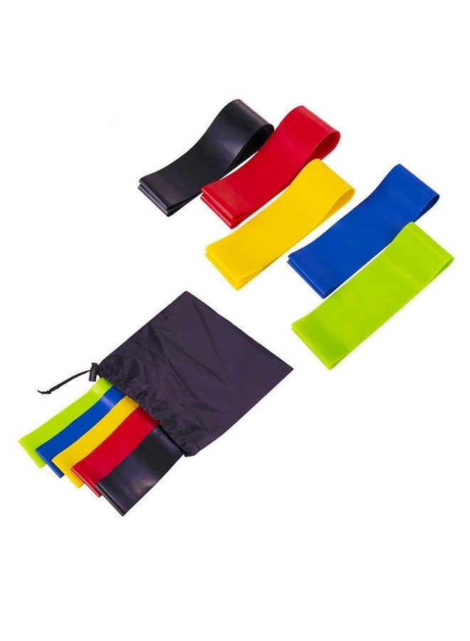 ZURATO Resistance Exercise Loop Bands, Resistance Bands Set (5pcs) Exercise Bands for Resistance Training Fitness Workout Exercise Tubes for Home Workouts Boxing Training - Image 5