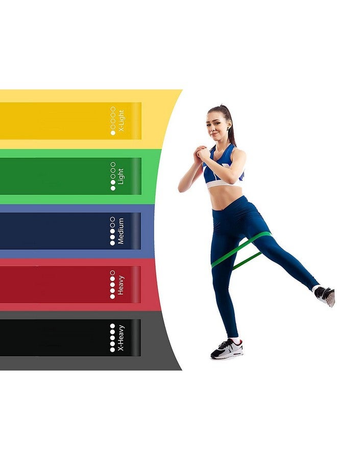 ZURATO Resistance Exercise Loop Bands, Resistance Bands Set (5pcs) Exercise Bands for Resistance Training Fitness Workout Exercise Tubes for Home Workouts Boxing Training - Image 1