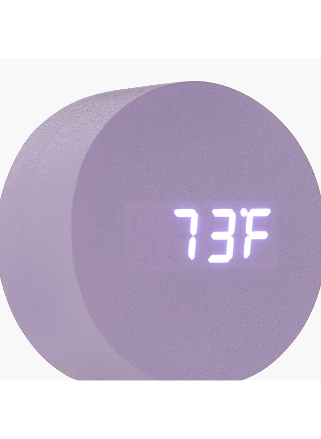 LIFESTYLE Digital LED Alarm Clock in Lavender - Image 4
