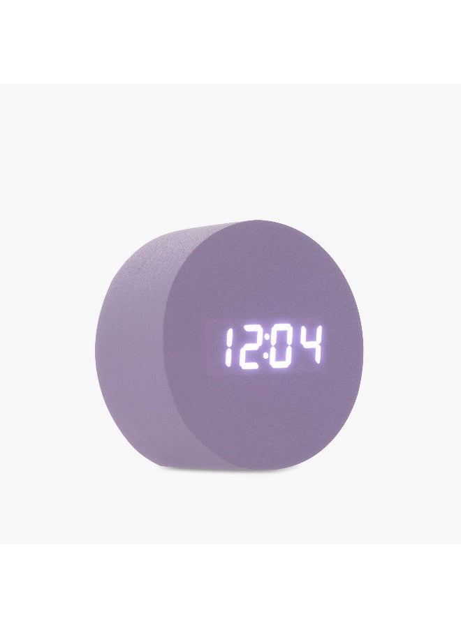 LIFESTYLE Digital LED Alarm Clock in Lavender - Image 2