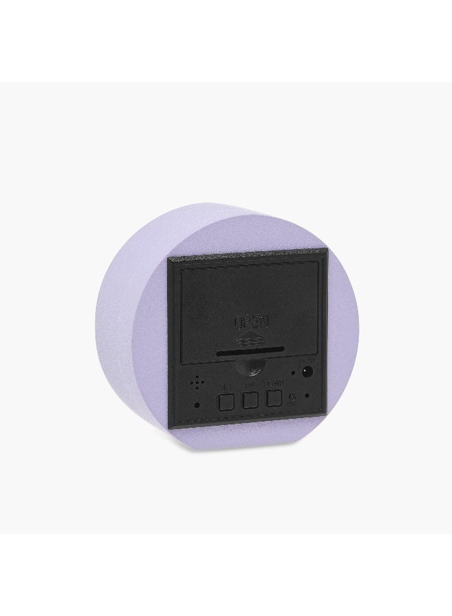 LIFESTYLE Digital LED Alarm Clock in Lavender - Image 3