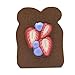 Kiibru Sliced Toast Squishy Jumbo Bread Scented Stressrelief Fidget Squishies Toy Collection Chocolate - Image 3