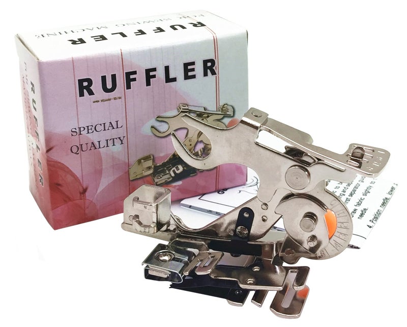 YEQIN Ruffler Foot (#55705) Sewing Machine Presser Foot for Singer Brother Juki Low Shank Sewing Machine (Pink Box) - Image 2