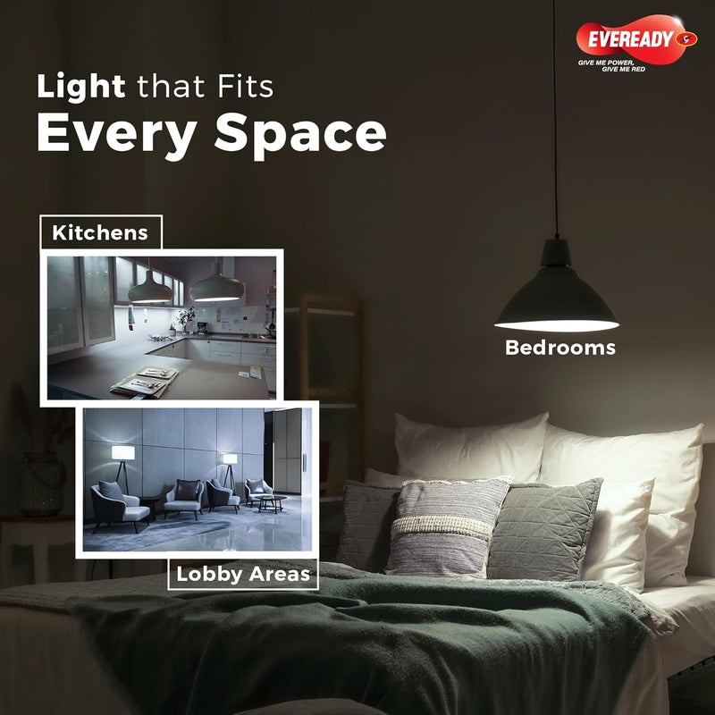 Eveready 9W Emergency Inverter LED Bulb, Cool Day Light (6500K), Rechargeable Bulb with 3 Hours Backup, Ideal for Powercuts, Energy Efficient, B22 Base, Pack of 1 - Image 5