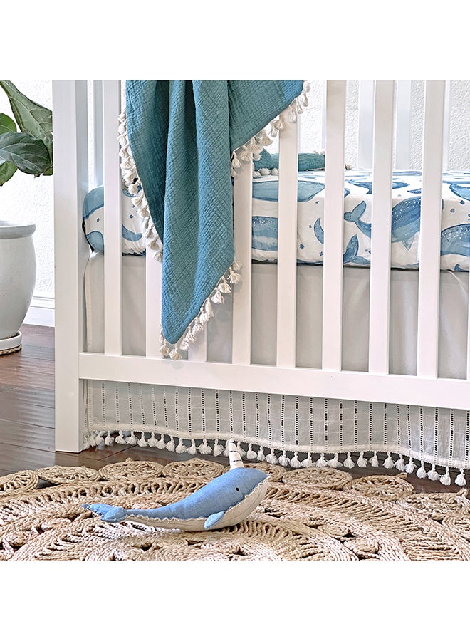 كرين بيبي ملاءة سرير كاسبيان حوت - Image 4