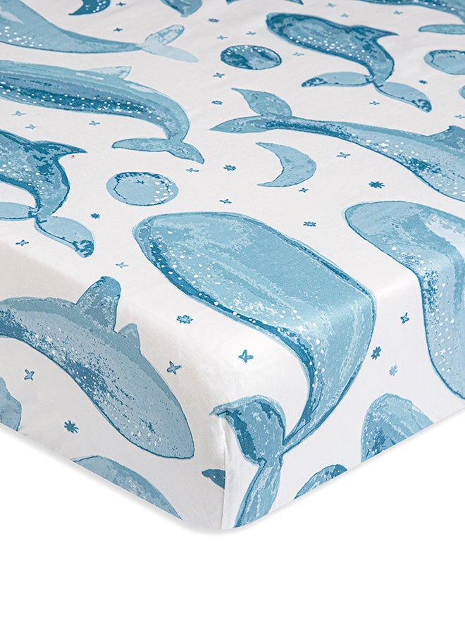 كرين بيبي ملاءة سرير كاسبيان حوت - Image 2