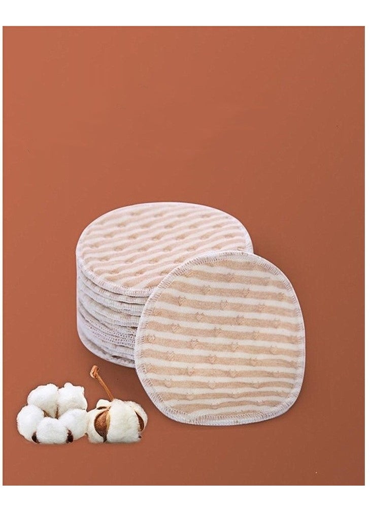 MIXDE 8PCS Round Breathable Bamboo Nursing Pads Washable Anti-Overflow Spill Prevention Pad Non irritating Leak-Proof Breastfeeding Pad Cushions for Women Maternity  - Image 1