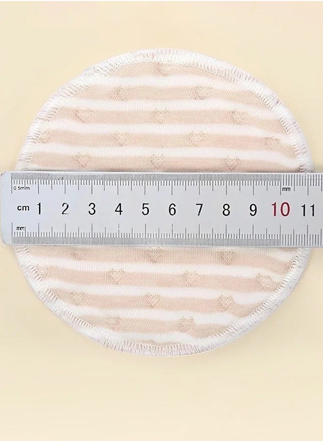 MIXDE 8PCS Round Breathable Bamboo Nursing Pads Washable Anti-Overflow Spill Prevention Pad Non irritating Leak-Proof Breastfeeding Pad Cushions for Women Maternity  - Image 3