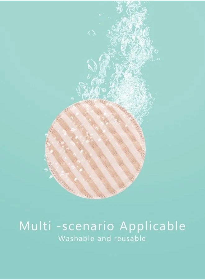 MIXDE 8PCS Round Breathable Bamboo Nursing Pads Washable Anti-Overflow Spill Prevention Pad Non irritating Leak-Proof Breastfeeding Pad Cushions for Women Maternity  - Image 4