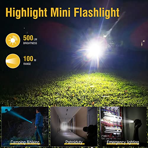 BORUIT V3 Small Powerful EDC Flashlight with Red UV Blue Light,High Lumens 900LM USB-C Rechargeable Mini Pocket Keychain Flashlight-12 Modes,IP65 Waterproof,Tail Magnet(Black) - Image 2