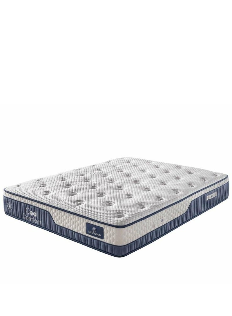 أمسى مرتبة كول كومفورت بارتفاع 29 سم – نسيج بارد، نظام نوابض جيبية 7 مناطق، إسفنج عالي الكثافة، دعم طبي للظهر، تغليف مضغوط لسهولة النقل - Image 2