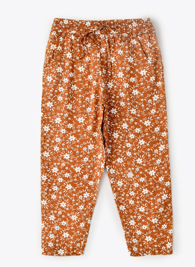 Jelliene Girls All Over Printed Pants 100% Viscose, Soft and Flowy Pants for Girls - Image 1