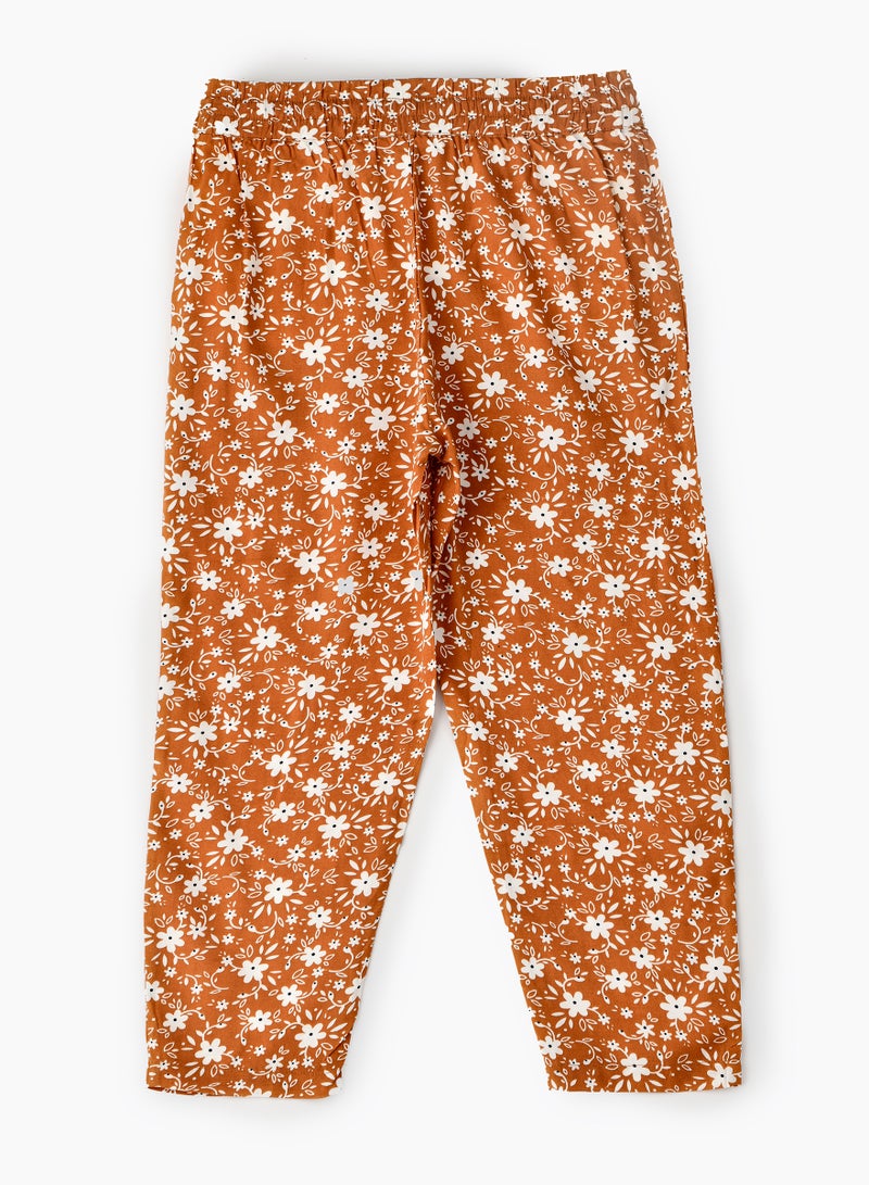 Jelliene Girls All Over Printed Pants 100% Viscose, Soft and Flowy Pants for Girls - Image 2