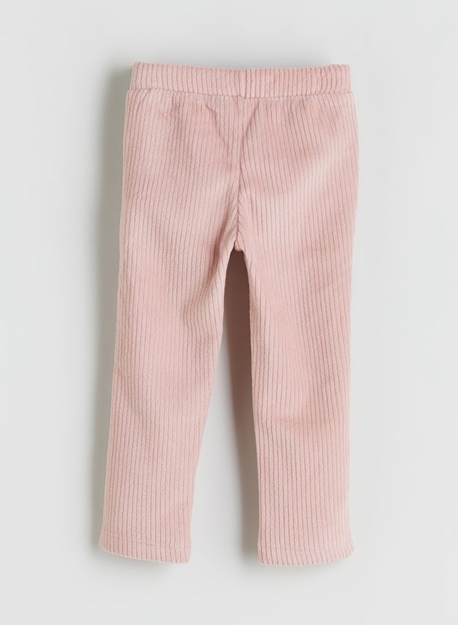 ال سي وايكيكي ليقنغ بناتي مخملي بخصر مطاطي - Image 3