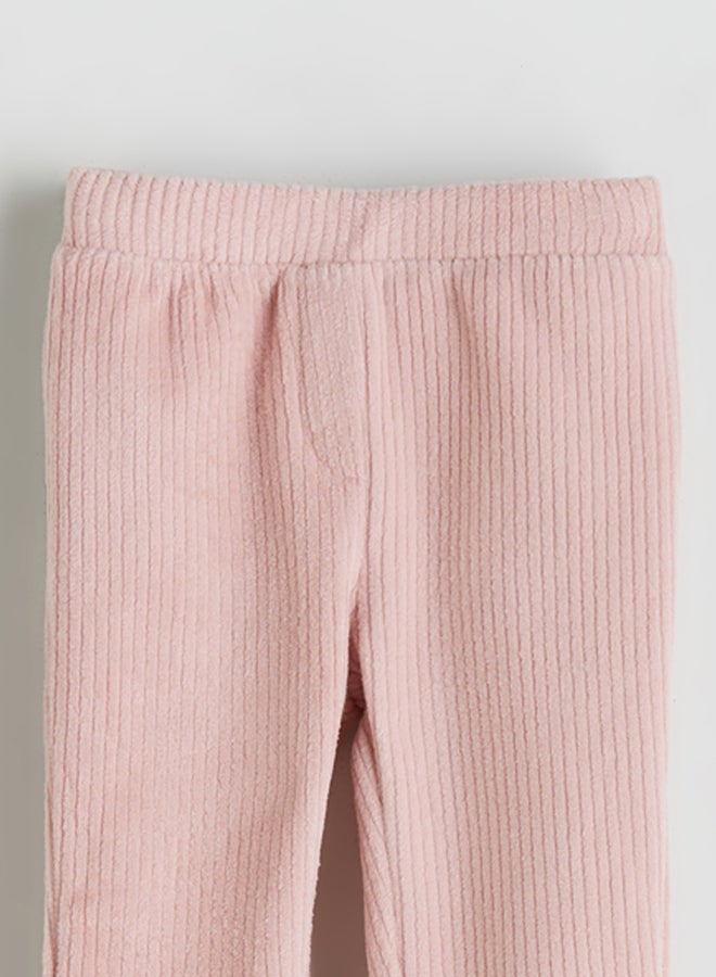 ال سي وايكيكي ليقنغ بناتي مخملي بخصر مطاطي - Image 2