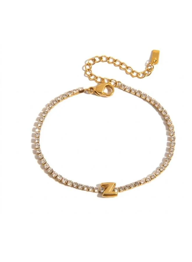 روفو Letter Z Initial Tennis Bracelet