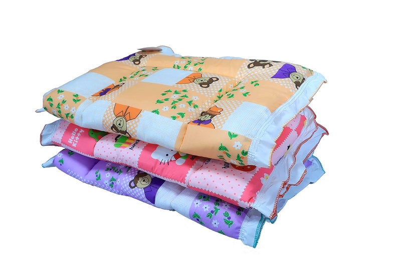 Infantbond Baby Cotton Bed Bedding Mattress Godari Massaging Mat 012 MonthsPack of 3 Lightweight Multicolor - Image 1