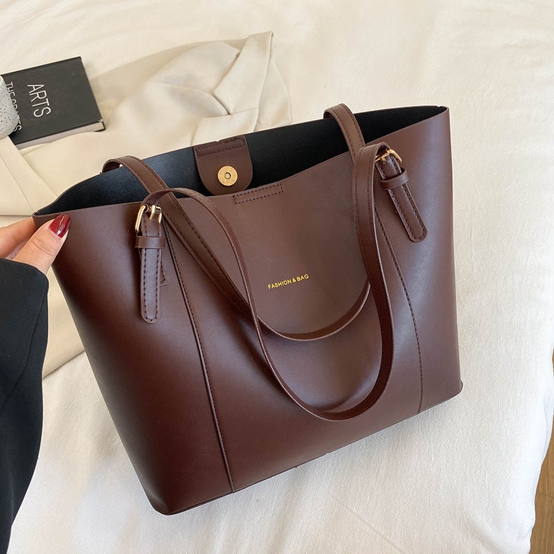 Women's PU Tote Crossbody Bag - Image 2