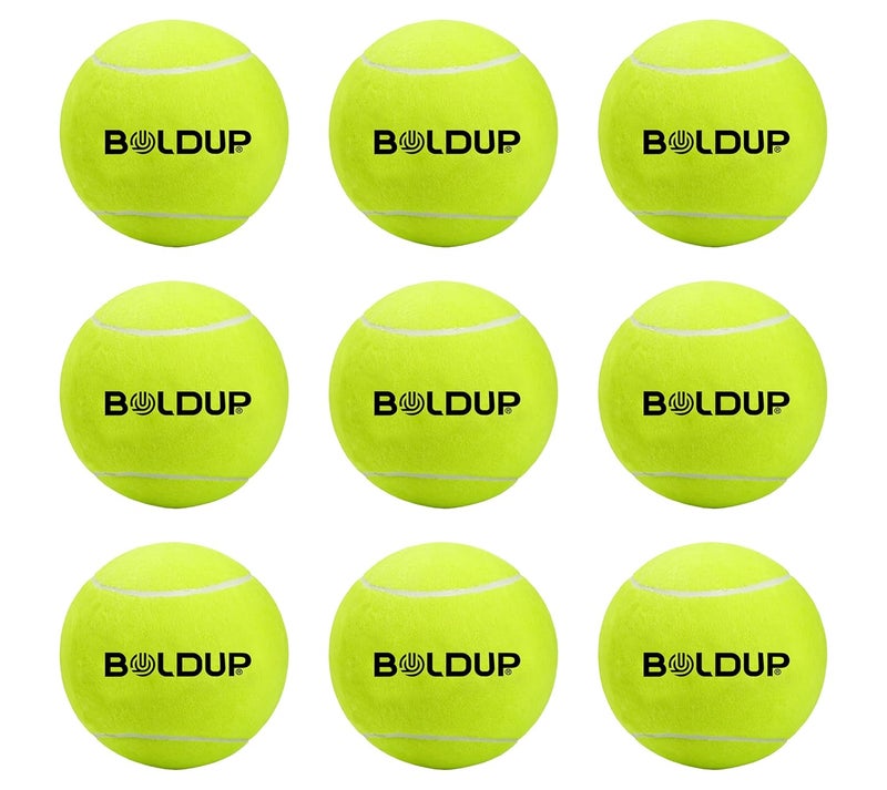 IFOLDUP Cricket Tennis Ball Soft, Heavy, Green for Tournaments and Training, Outdoor and Indoor Matches (9) - Image 1