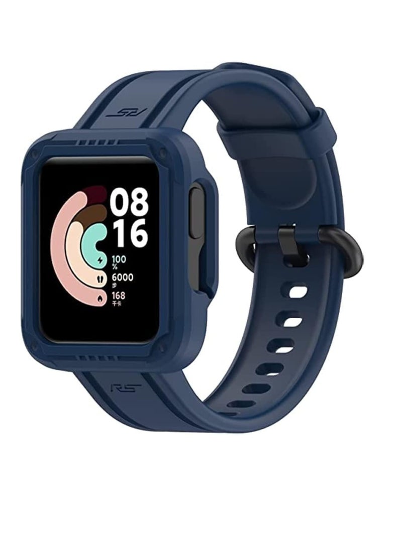 Generic TPU Silicone Strap for Xiaomi Mi Watch Lite/Redmi Watch 2 Lite for Man and Women(Navy)  - Image 1