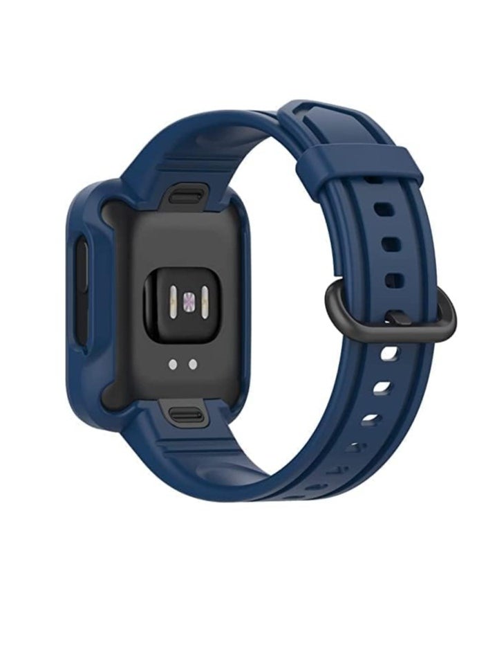 Generic TPU Silicone Strap for Xiaomi Mi Watch Lite/Redmi Watch 2 Lite for Man and Women(Navy)  - Image 2
