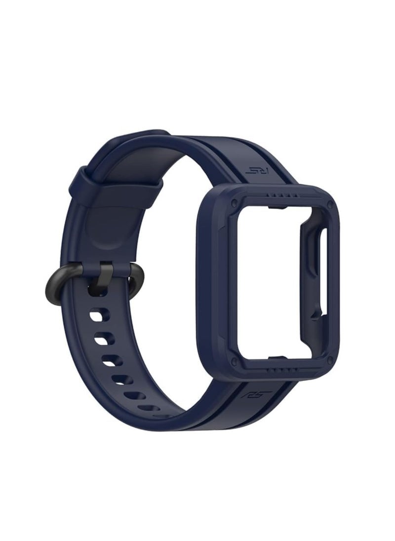 Generic TPU Silicone Strap for Xiaomi Mi Watch Lite/Redmi Watch 2 Lite for Man and Women(Navy)  - Image 3