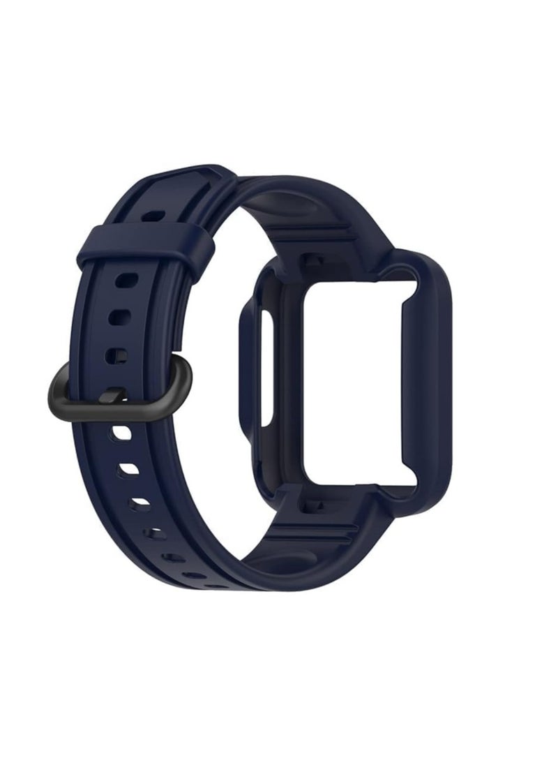 Generic TPU Silicone Strap for Xiaomi Mi Watch Lite/Redmi Watch 2 Lite for Man and Women(Navy)  - Image 4