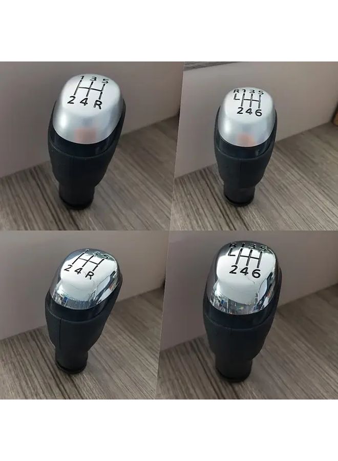 Matte Silvery 6 Speed Replacement Gear Shift Knob For Renault Clio IV MK4 2012 2019 ABS Plastic Manual Stick Shifter Easy Installation Comfortable Grip Accessory - Image 3