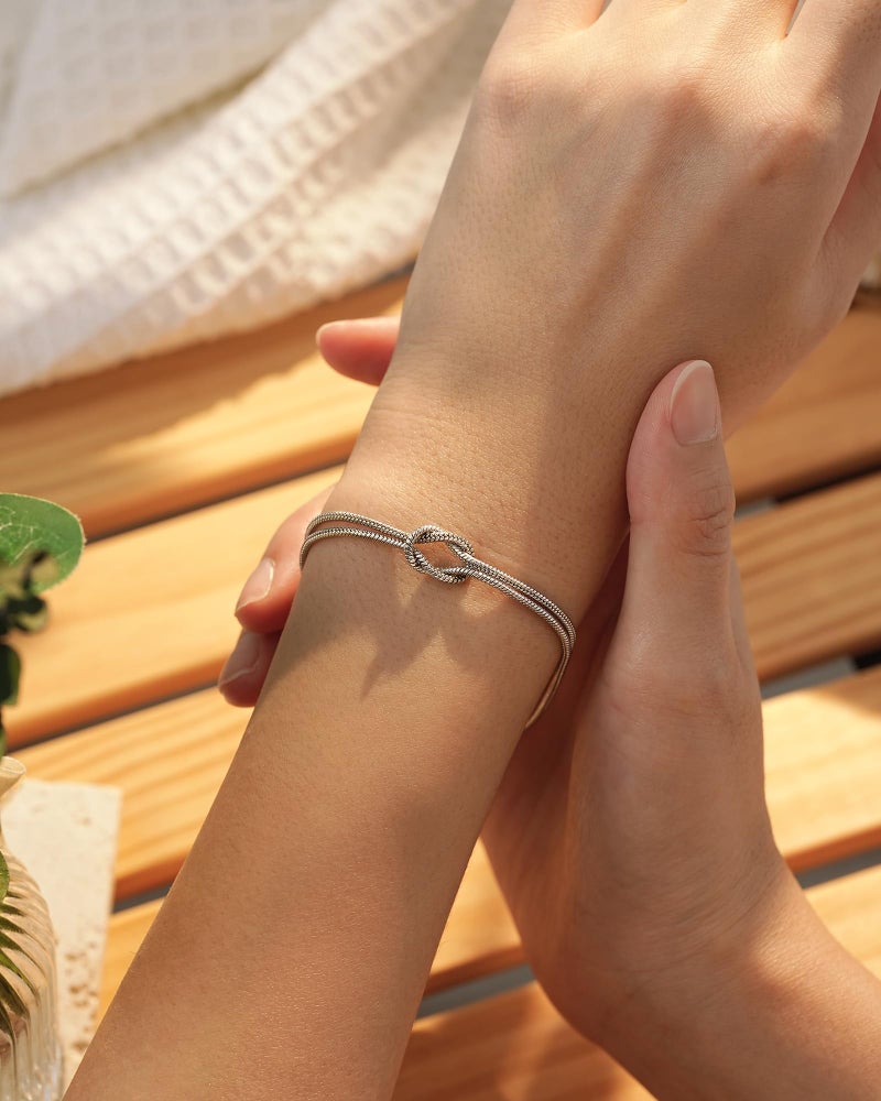Tarsus Friendship Gifts for Women, Friendship Bracelets Love Knot Best Friend Birthday Christmas Valentines Galentines Day Jewelry Gifts for Women Friends Bff Bestie - Image 3