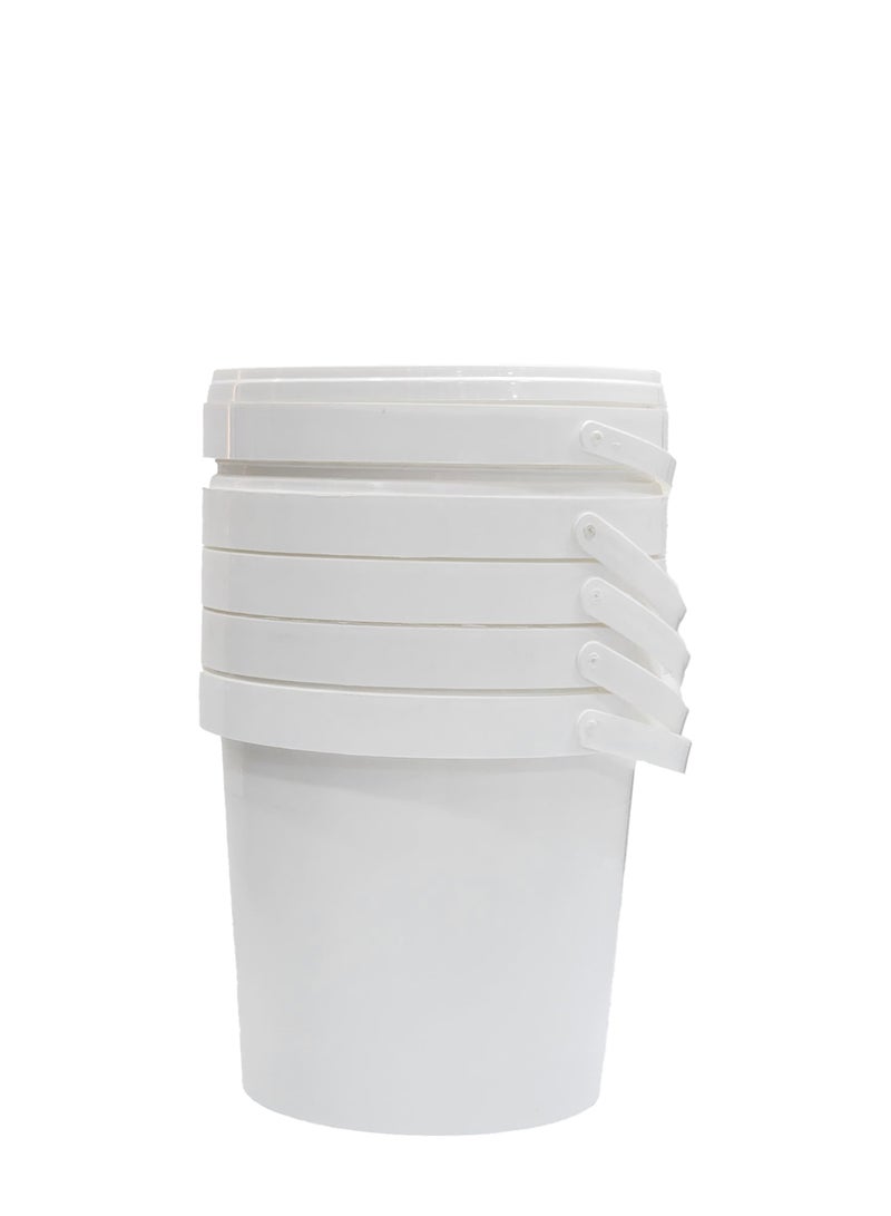 Ideal pack biriyani bucket 2kg container white pack of 5 - Image 1