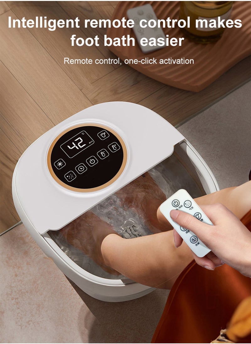 Bukela Collapsible Foot Spa Machine with Electric Rotary & Shiatsu Massage - Heated Foot Spa Bath with Bubbles, Remote Control and 18 Large Motorized Balls for Home Relaxation & Foot Massage Therapy  - Image 3