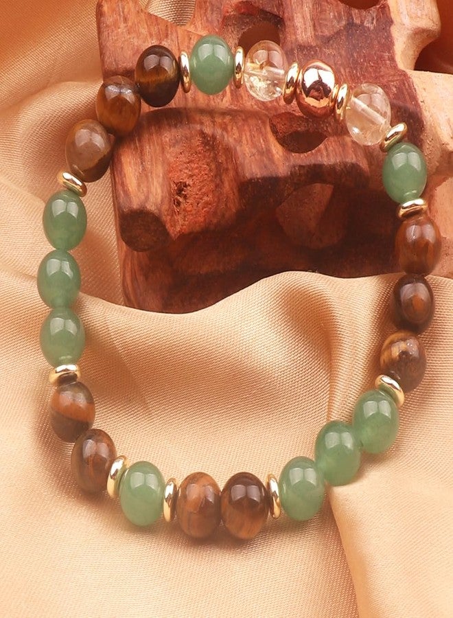 KSQS Healing Stone Bead Bracelet for Women, Natural Gemstones Balance Protection Bracelet, Spiritual Crystal Beads Bracelet Anxiety Relief with Meaning Card(#29) - Image 4