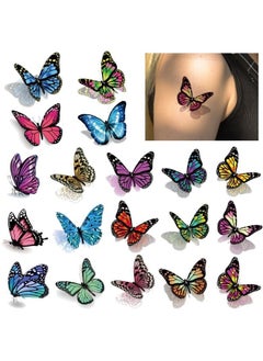 3D Butterfly Tattoos Temporary, 120 Styles Butterfly Tattoos Stickers for Women and Girls, Realistic Semi Permanent Fake Tattoos for Adults, Butterfly Party Decorations
