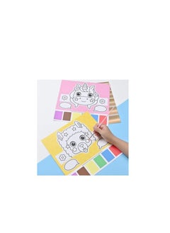 Generic The Double-sided Coloring Book Is An Art Set That Helps The Child Color, Write, And Play. Colors And Shapes May Vary4 Pieces  - Image 3