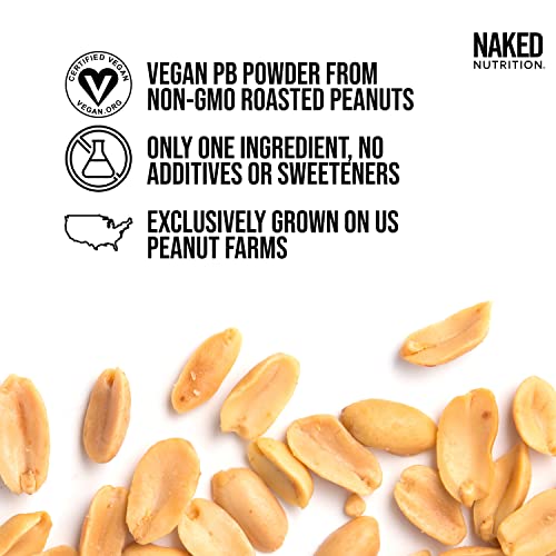 Nakd 2 LB Powdered Peanut Butter from US Farms – Bulk, Only 1 Ingredient - Roasted Peanuts, Vegan, No Additives, Preservative Free, No Salt, No Sugar - 76 Servings - NAKED PB - Image 2