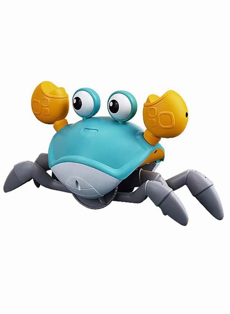 MIXDE Electric Runaway Crab，Crawling Crab Baby Toy with Music and LED Light Up - Image 1