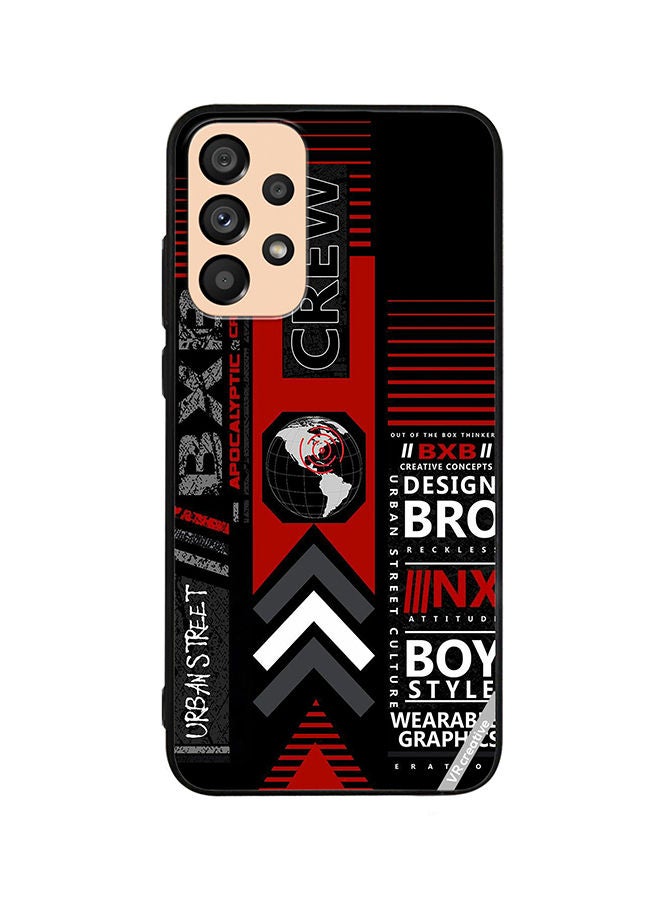 VR CREATIVE Protective Case Cover For Samsung Galaxy A33 5G Bxb Logo Design Multicolour - Image 1