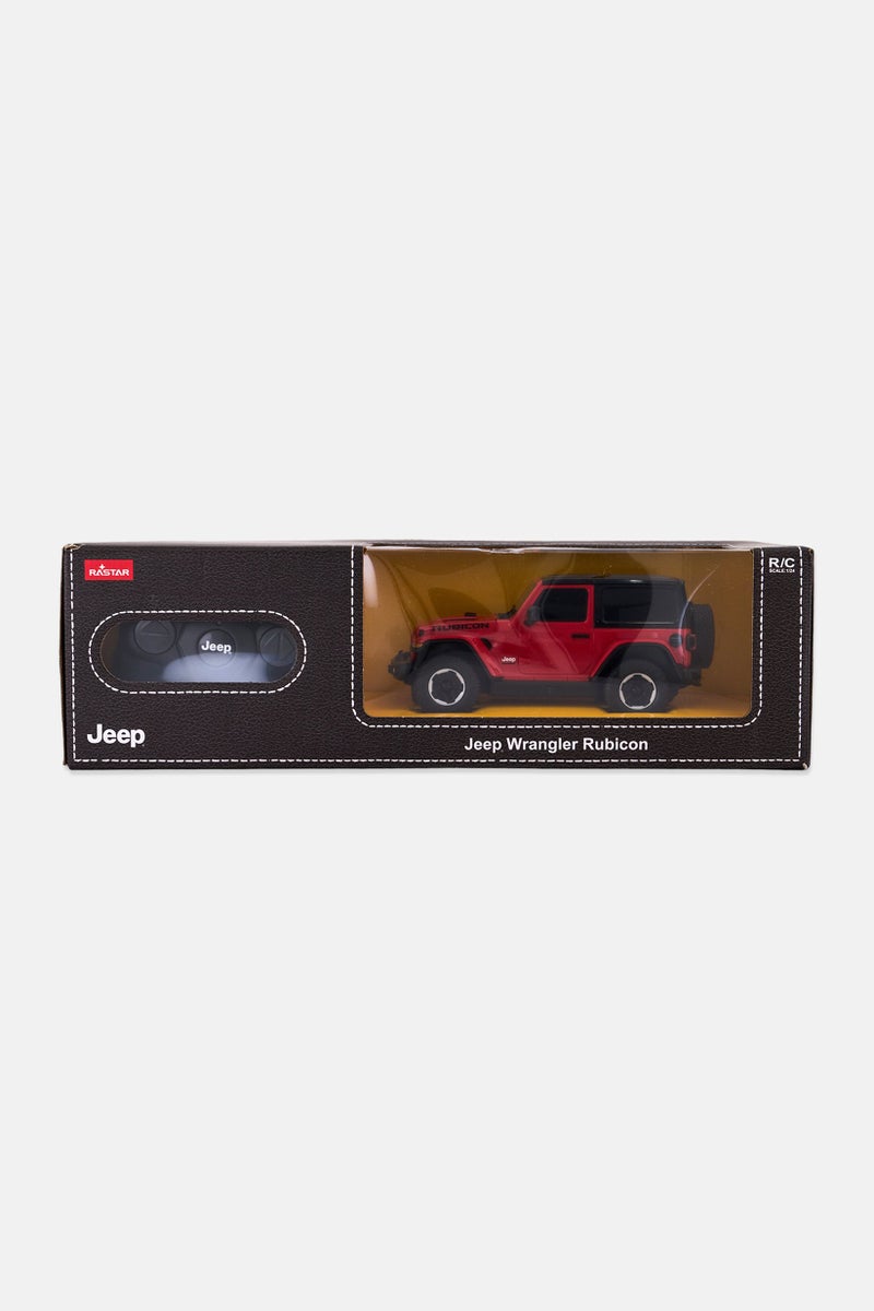 RASTAR Remote Control Jeep Wrangler Rubicon, Red - Image 1