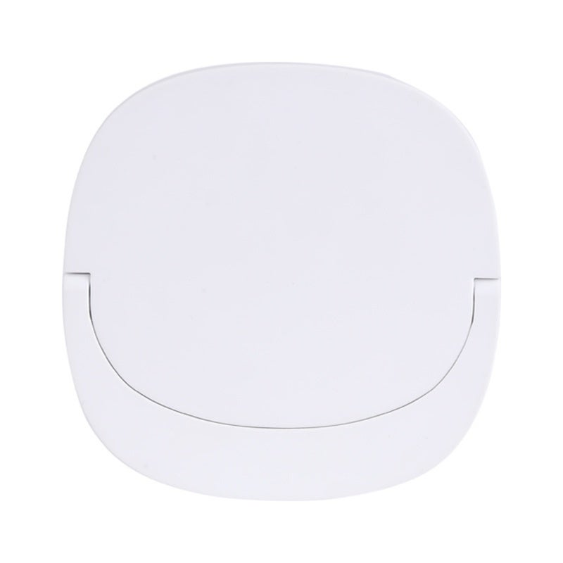 مرآة مكياج قابلة للطي: تصميم أبيض مضغوط محمول - إضاءة LED مساعدة قابلة للتعديل قابلة للشحن عبر USB وبطارية طويلة الأمد للتصليح اليومي والسفر والتعامل بالهدايا - Image 1
