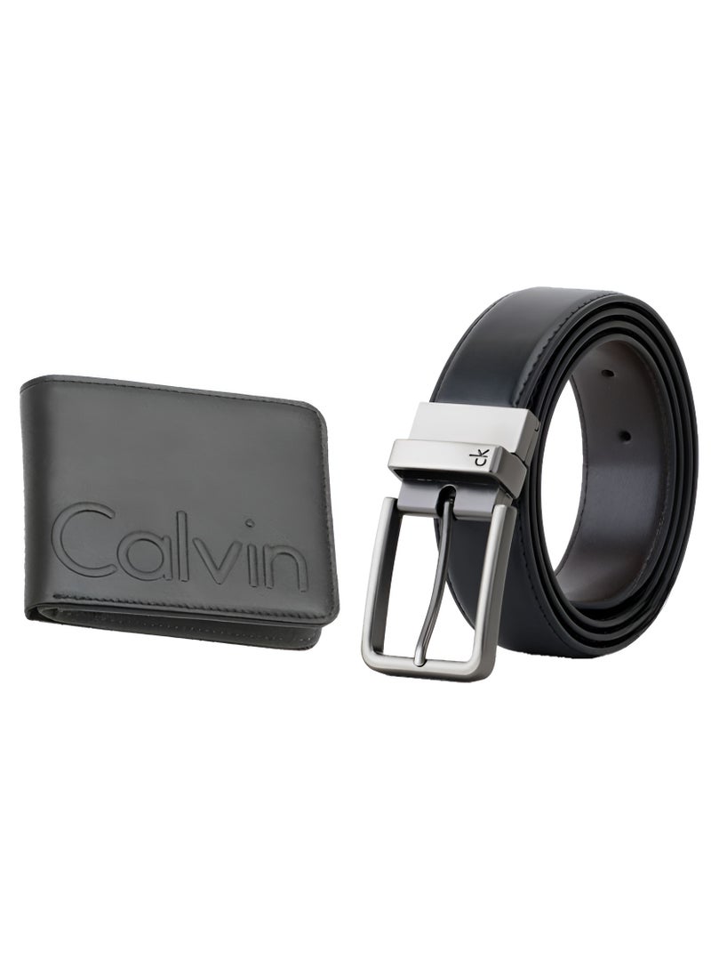CALVIN KLEIN JEANS PLUS Calvin Klein Leather Wallet-Belt Set For Men  - Image 1