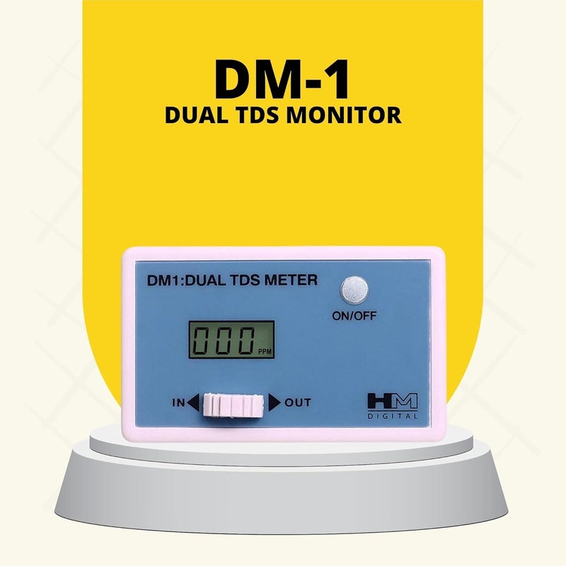 HM Digital DM-1 In-Line Dual TDS Monitor with 0-9990 ppm Range and 2% Readout Accuracy - Image 2