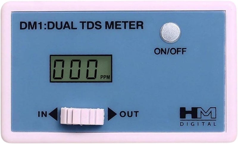 HM Digital DM-1 In-Line Dual TDS Monitor with 0-9990 ppm Range and 2% Readout Accuracy - Image 1