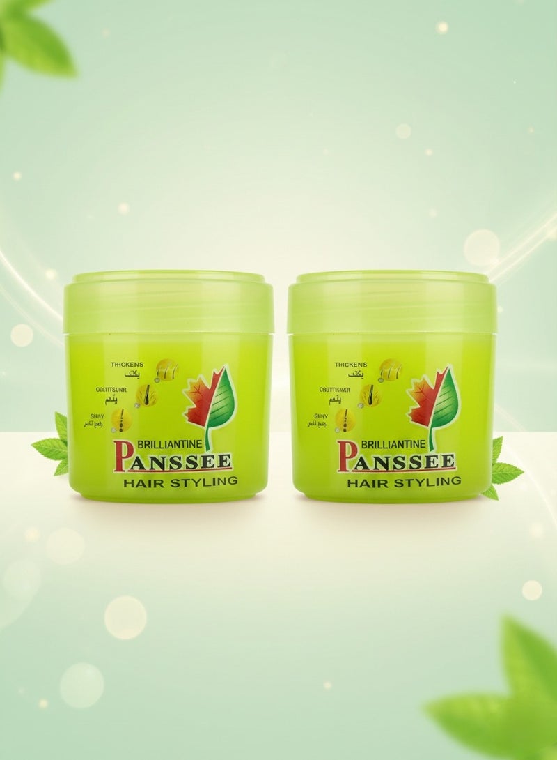 PANSSEE Hair wax cream thickens, softens and shines (2 packs) each pack 170ml - Image 2