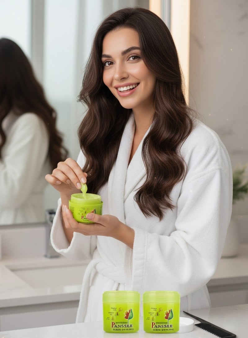 PANSSEE Hair wax cream thickens, softens and shines (2 packs) each pack 170ml - Image 3