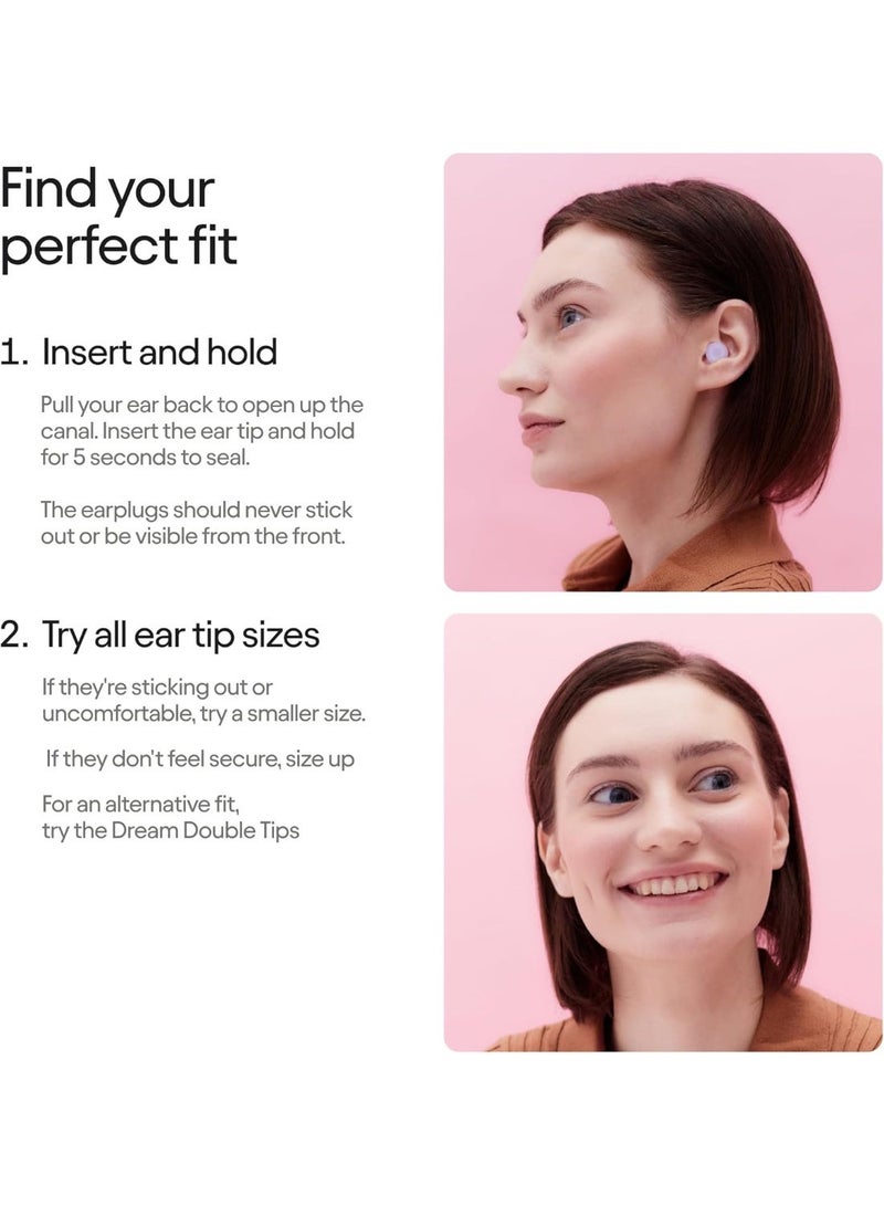 Loop Dream – Silicone/Memory Foam Earplugs Comfortable Ear Plugs for Muffling Snoring & Sleeping | Customized Fit | 27dB (SNR) Noise Reduction - Image 2