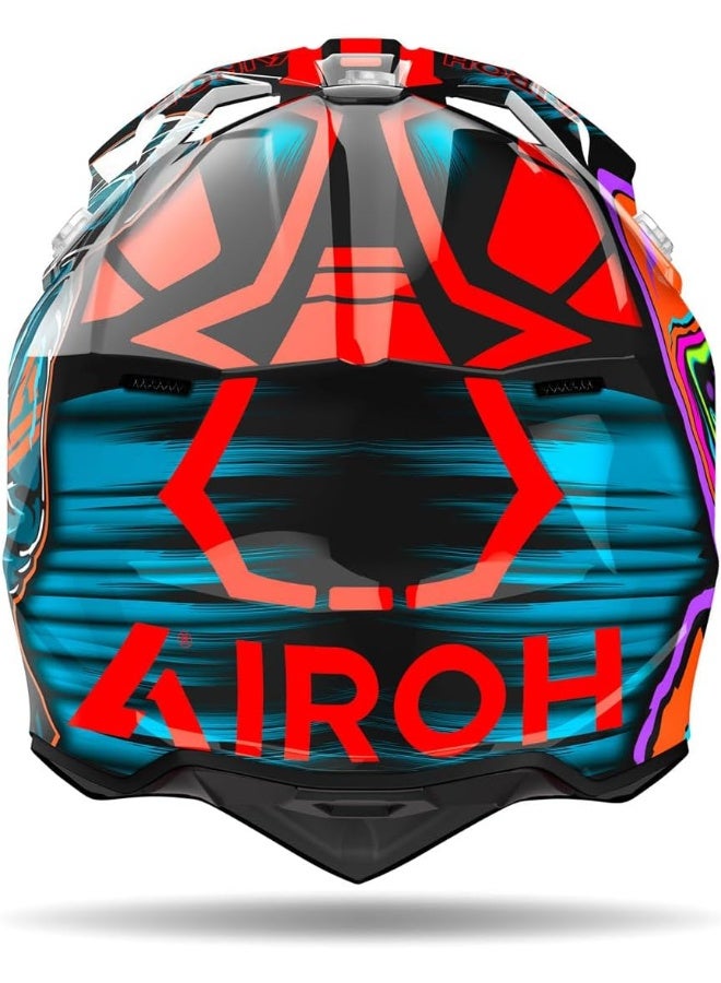 AIROH WRAAAP CYBER ORANGE GLOSS XXL - Image 3