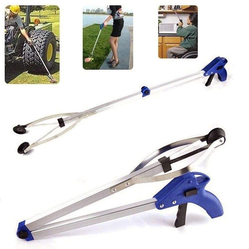 GNEY Foldable Pick Up Reaching Tool Grabber Picker Claw Gripper Kitchen Litter Reaching Picker Helping Hand Tools - Image 1