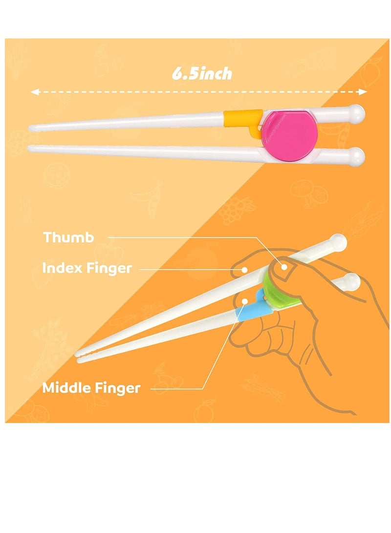 Loquat Kids Chopsticks 2 Pairs Kids Training Chopsticks Toddler Chopsticks For Baby Children - Image 5