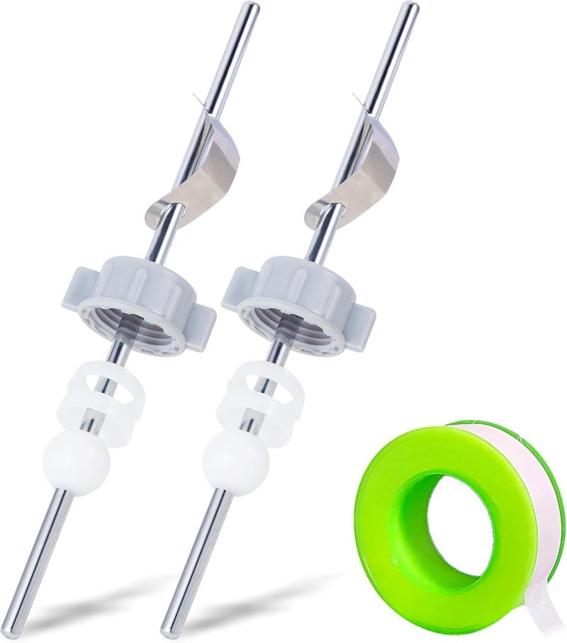 FullMayPro Lavatory Pop-Up Center Piece Assembly,Pop-Up Drain Repair Kit,Fits Most Popular Brands,Replacement Bathroom Sink Pivot Rod,15MM Ball, Chrome（2PCS） - Image 1