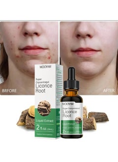 MOOYAM Licorice Root Serum for Face, Hydrating Even Skin Tone Serum Anti Wrinkle Minimizes Fine Lines Removes Acnes Firming and Strengthening Skin Care Glow Skin Corrector for Face - Lightweight Formula 59ML  - Image 2